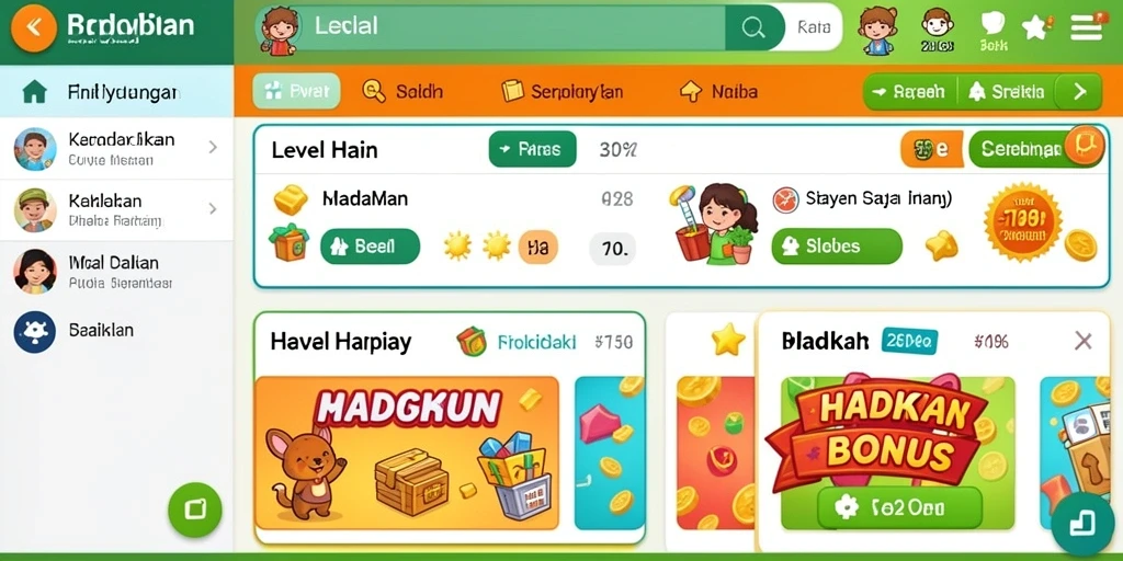 Tampilan menu utama aplikasi BAGINTA168 yang menarik.