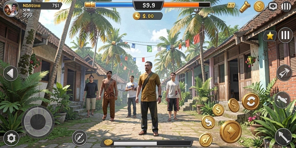 Tampilan antarmuka game yang menarik dan user-friendly.