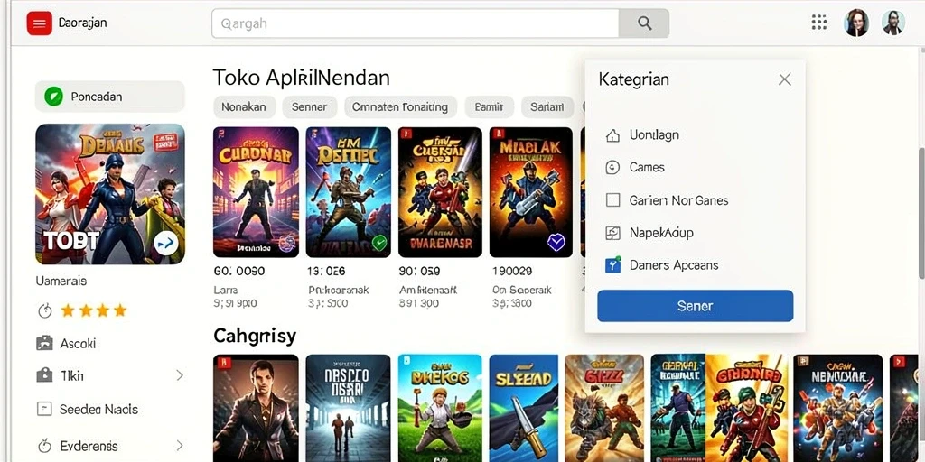 Tangkapan layar menampilkan antarmuka utama dari aplikasi HARAPJP.