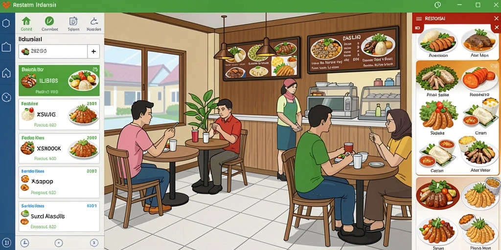 Tampilan antarmuka pengguna yang menarik dan modern.