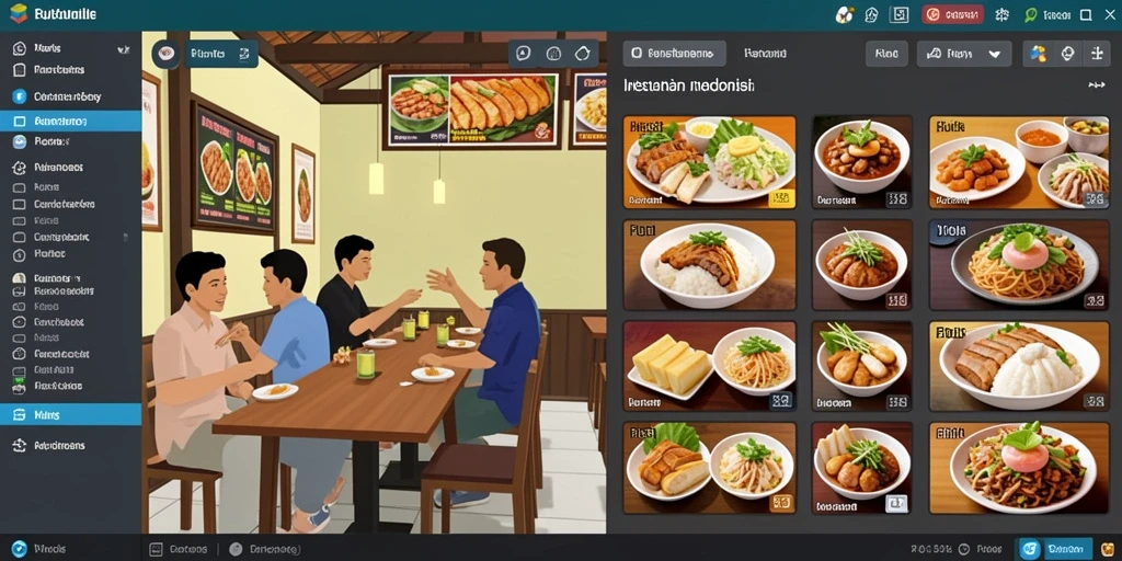 Tampilan antarmuka yang user-friendly.